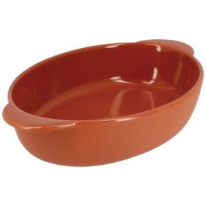 Photo de MENASTYL Plat à four ovale 27 x 16.5 cm Terracotta - Octave