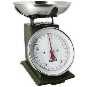 Photo de OGOLIVING Balance mécanique 5 kg Kaki