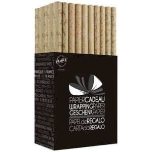 Photo de PAPETERIE DU POITOU Papier cadeau 4x0.70m box 50 rouleaux kraft noël