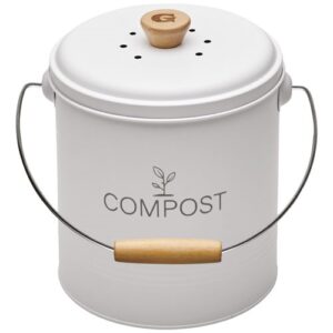 Photo de GUILLOUARD Seau à compost rond 4,5 L Blanc