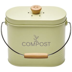 Photo de GUILLOUARD Seau à compost ovale 3 L Vert Sauge