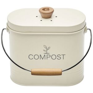 Photo de GUILLOUARD Seau à compost ovale 3 L Beige