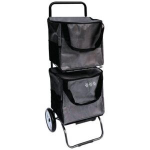 Photo de SIDEBAG Poussette Modulobag 2 sacs amovibles, couleur anthracite.