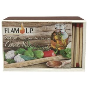 Photo de FLAM UP Allumettes boîte ménage de 240