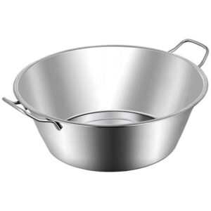 Photo de NATURE ET SAVEURS Bassine à gras et à confiture 38 cm Inox