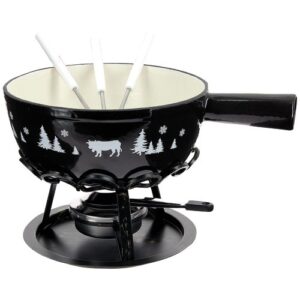 Photo de TABLE ET COOK Service à fondue 24 cm Noir - Alpestre