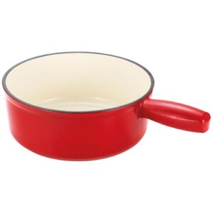 Photo de TABLE ET COOK Poêlon à fondue 20 cm Rouge
