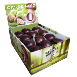 Photo de ROGER ORFEVRE Display 12 Casse-noix & Noisettes Bois - Champignon *