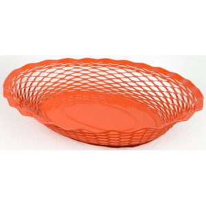 Photo de ROGER ORFEVRE Corbeille à pain 30 x 24 cm Orange - Vintage