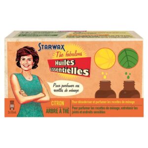 Photo de STARWAX FABULOUS Coffret de 2 huiles essentielles citron et tea tree