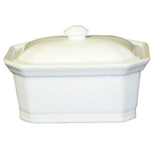 Photo de GIRARD Terrine rectangulaire avec couvercle 600 g - Blanc