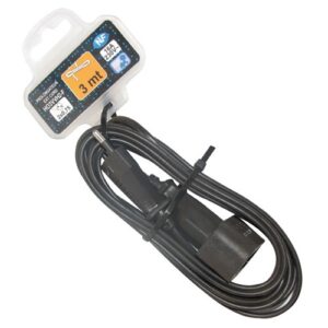 Photo de ELECTRALINE Prolongateur H03 2x0.75mm2 noir 3m sc