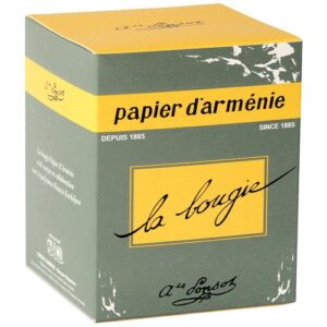 Photo de PAPIERS D'ARMENIE Bougie blanche - Papier d'Arménie - 40 heures - 400 g