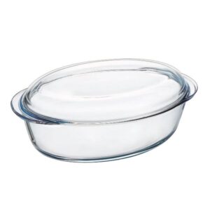Photo de PYREX Cocotte en verre ovale 3 L - Essentials 4 en 1