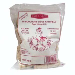 Photo de BOUCHONNERIE JOCONDI Bouchon cylin.45x24 10an.paraf.sac50 colamaté