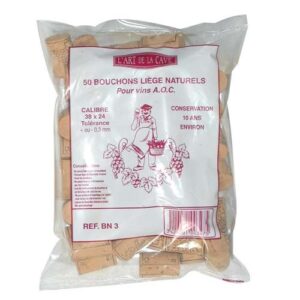 Photo de BOUCHONNERIE JOCONDI Bouchon cylin.38x24 natur.sac50