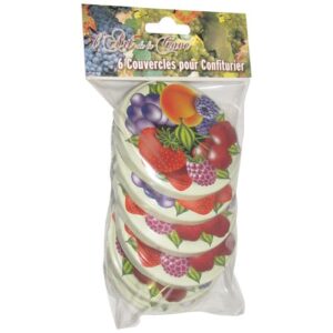 Photo de BJ Couvercle confiturier x6 d.82 decor fruits