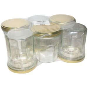 Photo de BOUCHONNERIE JOCONDI Pack 6 confituriers 200ml couvercle doré