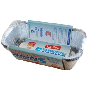 Photo de ELBE Lot de 5 barquettes aluminium 1.5 litres - Elbe