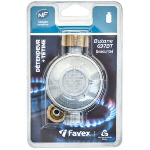 Photo de FAVEX Détendeur gaz butane 28 mbar avec tétine