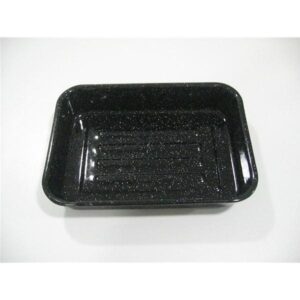 Photo de KITCHEN FUN Plat four rectangulaire émail noir 32cm - Kitchen Roc