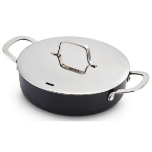 Photo de BEKA Sauteuse 2 anses revêtue 24 cm + couvercle inox - Maestro