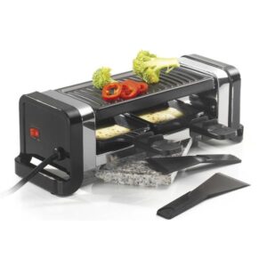 Photo de KITCHENCHEF Raclette / Gril / Pierre 2 personnes Noir - GR202-350N