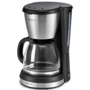 Photo de KITCHENCHEF Cafetière filtre 12 tasses Noire & Inox - KSMD250