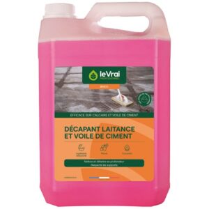 Photo de LE VRAI PRO BRICO Décapant laitance et voile de ciment 5 L