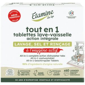 Photo de ETAMINE DU LYS Boîte 60 tablettes lave-vaisselle - Tout-en-1