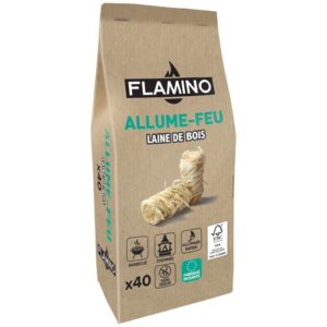Photo de FLAMINO Allume feu laine de bois x 40