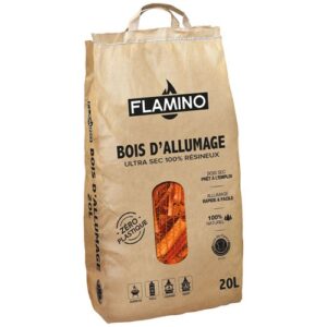 Photo de FLAMINO Bois d'allumage 20 l sac kraft