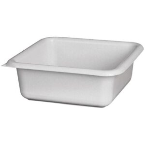 Photo de ALUMINIUM ET PLASTIQ Cuvette carrée 20cm 1.5l gris moucheté