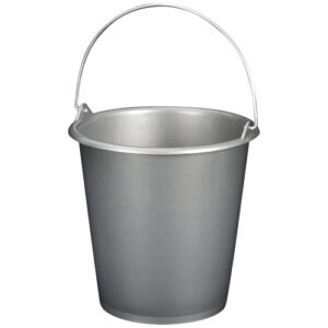 Photo de ALUMINIUM ET PLASTIQ Seau ménage 5l anse métal silver