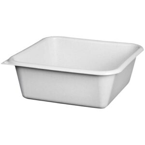 Photo de ALUMINIUM ET PLASTIQ Cuvette carrée 24cm 3l gris moucheté