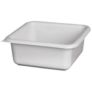Photo de ALUMINIUM ET PLASTIQ Cuvette carrée 29cm 5.5l gris pa.