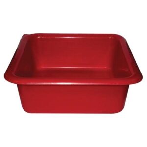 Photo de ALUMINIUM ET PLASTIQ Cuvette carrée 29cm 5.5l rouge