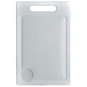 Photo de ALUMINIUM ET PLASTIQ Planche à découper 29 x 19 cm - plastique - blanc