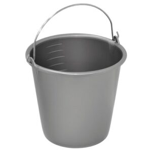 Photo de ALUMINIUM ET PLASTIQ Seau ménage 12l anse métal silver