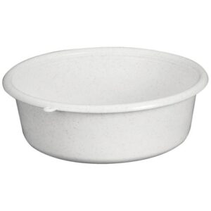Photo de ALUMINIUM ET PLASTIQ Cuvette ronde d32x11cm 5l gris moucheté
