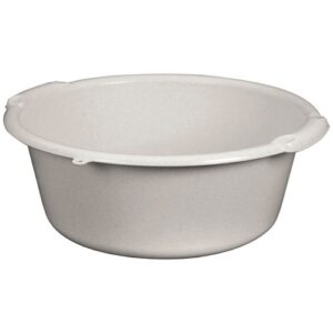 Photo de ALUMINIUM ET PLASTIQ Bassine ronde 11l d38x16cm gris moucheté