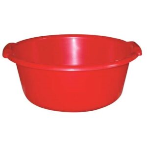 Photo de ALUMINIUM ET PLASTIQ Bassine ronde 11l d38x16cm rouge
