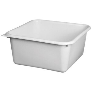 Photo de ALUMINIUM ET PLASTIQ Cuvette carrée 38cm 15l gris moucheté