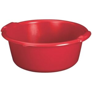 Photo de ALUMINIUM ET PLASTIQ Bassine ronde 20l d45x20cm rouge