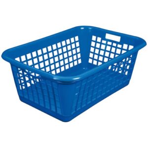 Photo de ALUMINIUM ET PLASTIQ Corbeille à linge 60 L Bleue
