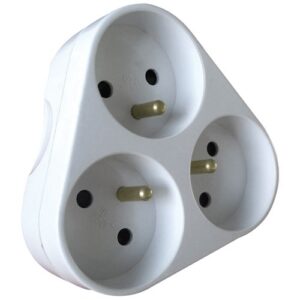 Photo de ZENITECH Triplite 2p+t 16a triangle blanc vrac