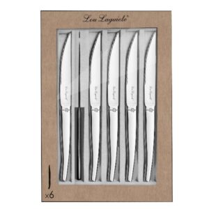 Photo de AMEFA Coffret de 6 couteaux à steak - Jet Sable