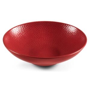 Photo de MEDARD DE NOBLAT Assiette à salade et à pâtes 19 cm Rouge - Stone