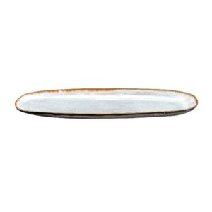 Photo de MEDARD DE NOBLAT Plat ovale 35,5 x 14 cm - Shadow Aqua
