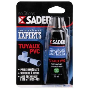 Photo de SADER Colle spécial experts tuyaux PVC rigide - tube - 55 mL